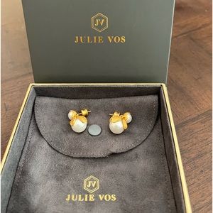 Julie Vos Penelope Pearl drop earrings.